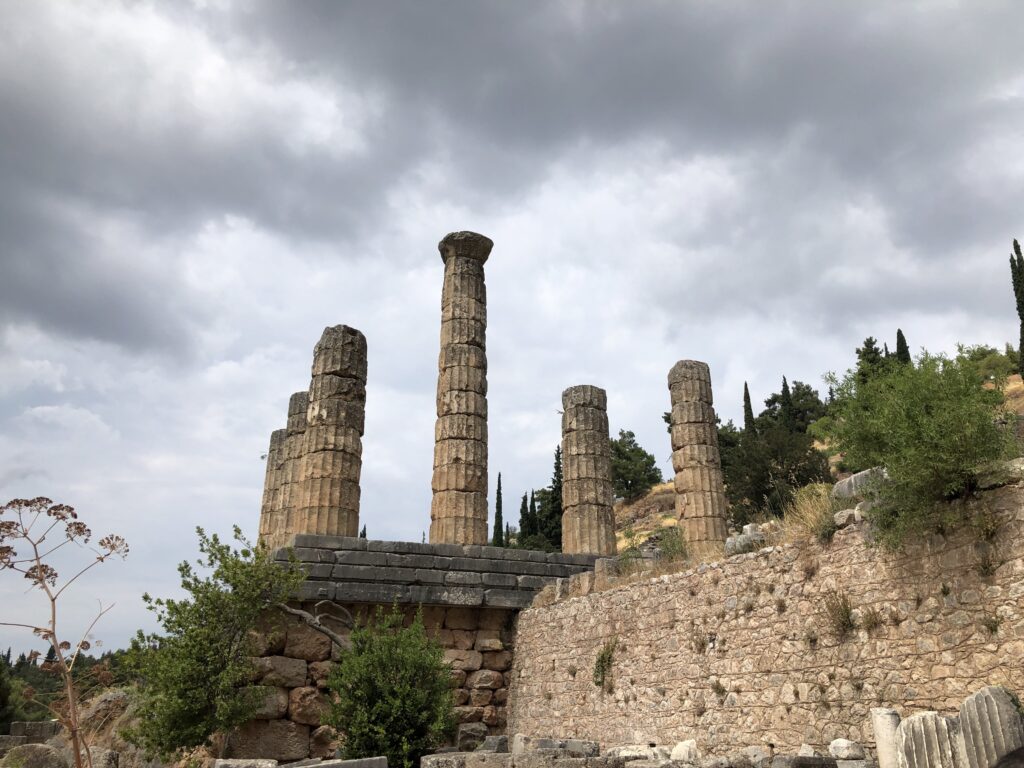 Ruins of Apollo, located in Delphi